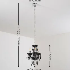 hofstein Lustre Malmback Noir, 3 lumières* Lustres