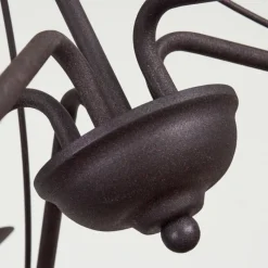 Luminaires Rustiques-hofstein Lustre Oulandou Noir, 5 lumières