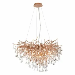 Luminaires Paul Neuhaus Lustre Paul Neuhaus ICICLE Vieux laiton, 10 lumières* Lustres