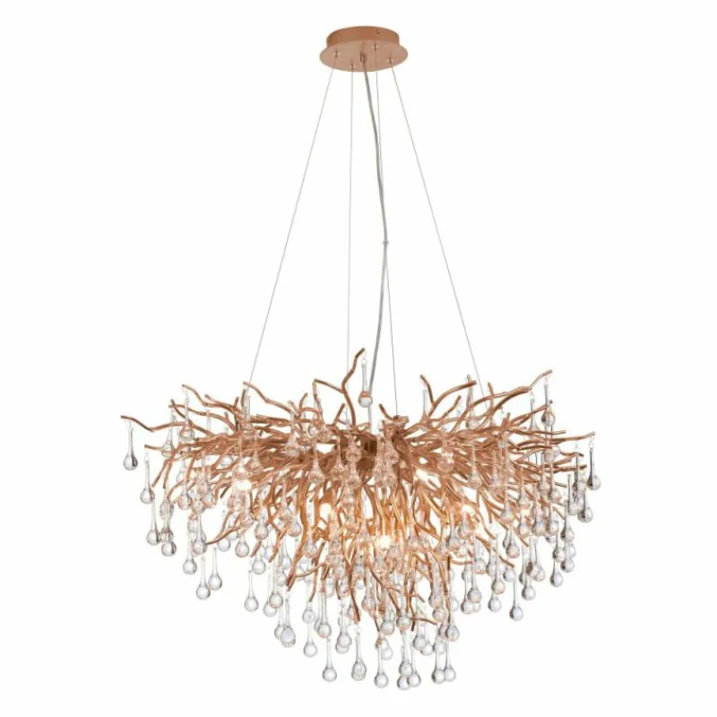 Luminaires Paul Neuhaus Lustre Paul Neuhaus ICICLE Vieux laiton, 10 lumières* Lustres