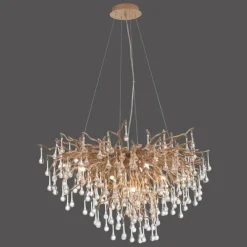 Luminaires Paul Neuhaus Lustre Paul Neuhaus ICICLE Vieux laiton, 10 lumières* Lustres