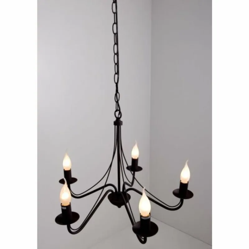 Luminaires Rustiques-Luminaires Reality Lustre Reality Rouille, 5 lumières