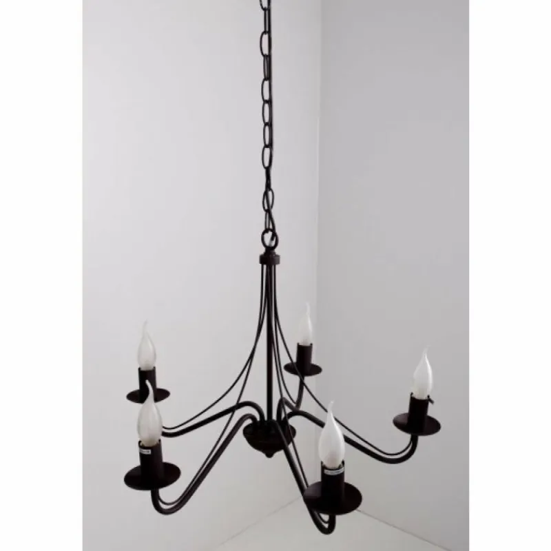 Luminaires Rustiques-Luminaires Reality Lustre Reality Rouille, 5 lumières