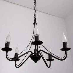 Luminaires Rustiques-Luminaires Reality Lustre Reality Rouille, 5 lumières