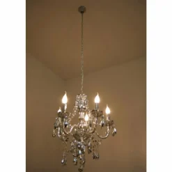 Luminaires Antiques-Luminaires Reality Lustre Reality Transparent, 5 lumières