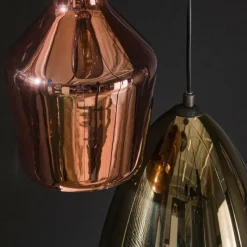 hofstein lustre Tricolore Noir, 5 lumières