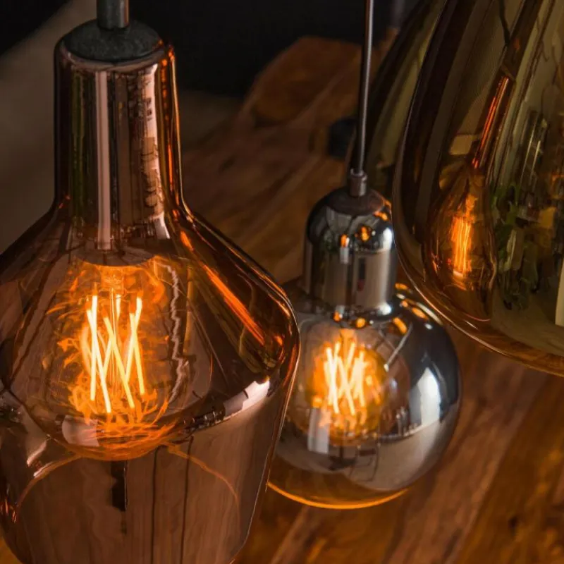 hofstein lustre Tricolore Noir, 6 lumières