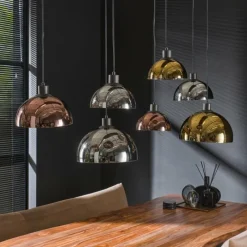 hofstein lustre Tricolore Noir, 7 lumières