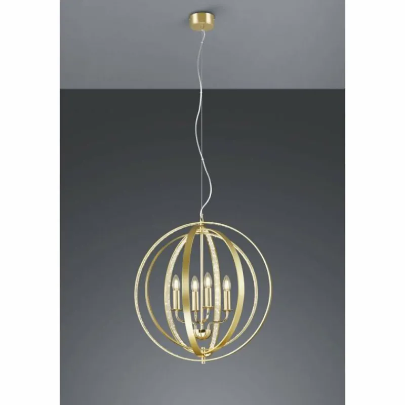 Lampe Turque-Luminaires Trio Lustre Trio CANDELA Laiton, 4 lumières