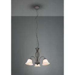 Luminaires Trio Lustre Trio-Leuchten Rustica Rouille, 3 lumières