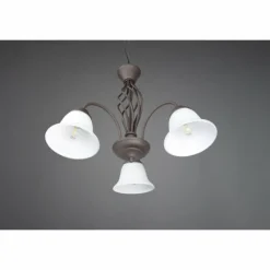 Luminaires Trio Lustre Trio-Leuchten Rustica Rouille, 3 lumières