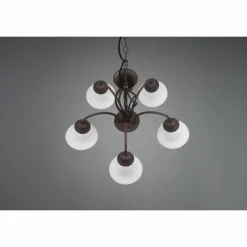 Luminaires Trio Lustre Trio-Leuchten Rustica Rouille, 5 lumières