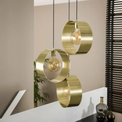 Lampes Dorées-hofstein lustre Vegas Or, 3 lumières