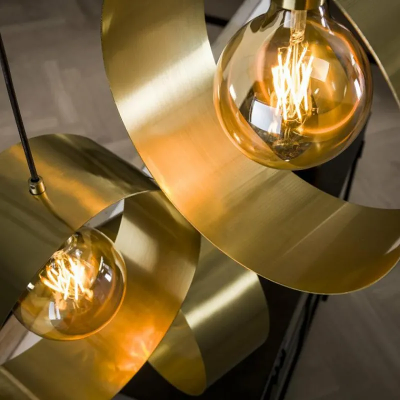 Lampes Dorées-hofstein lustre Vegas Or, 3 lumières