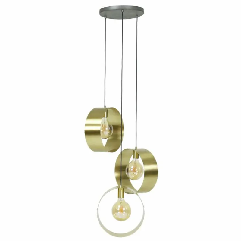 Lampes Dorées-hofstein lustre Vegas Or, 3 lumières