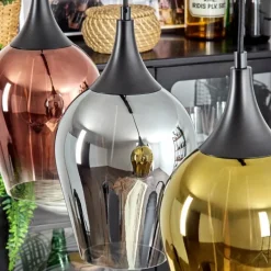 Lampes Dorées-hofstein Lutarp Suspension, Suspension Noir, 3 lumières