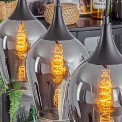 hofstein Lutarp Suspension, Suspension Noir, 3 lumières