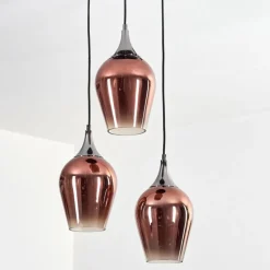 hofstein Lutarp Suspension, Suspension Chrome, Noir, 3 lumières