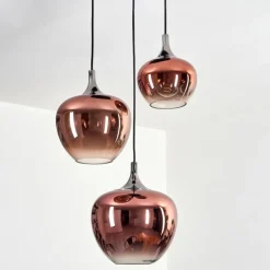 hofstein Lutarp Suspension, Suspension Chrome, Noir, 3 lumières