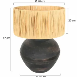 Luminaires Steinhauer Lyons Lampe à poser Noir, 1 lumière* Lampes À Poser