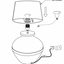 Luminaires Steinhauer Lyons Lampe à poser Noir, 1 lumière* Lampes À Poser