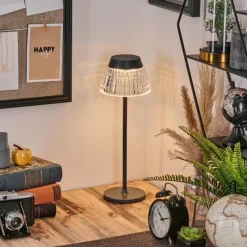 hofstein Macos Lampe de bureau, Lampe à poser, Liseuse LED Anthracite, 1 lumière