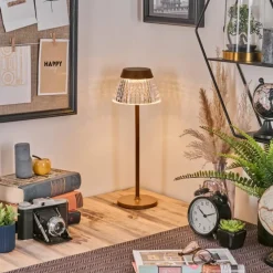 hofstein Macos Lampe de bureau, Lampe à poser, Liseuse LED Rouille, 1 lumière* Éclairage Led