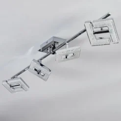 hofstein Madel Plafonnier, Spot de plafond Chrome, Nickel mat, 4 lumières* Spots Et Projecteurs