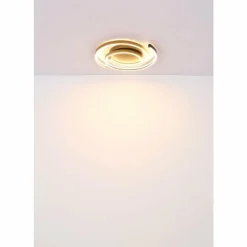 Lampes En Bois-Luminaires Globo Lighting Maika Plafonnier LED Noir, 1 lumière