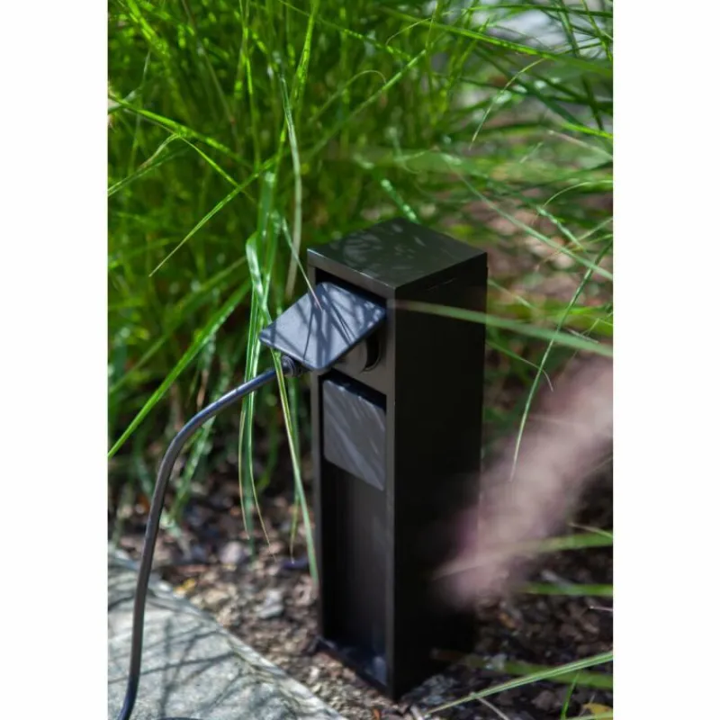 Luminaires Lutec Mains Prises électriques d'extérieur Noir