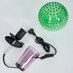 hofstein Maiorca Lampe à poser Lila, Noir, 1 lumière