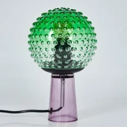 hofstein Maiorca Lampe à poser Lila, Noir, 1 lumière