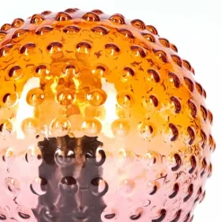 hofstein Maiorca Lampe à poser Orange, Noir, 1 lumière