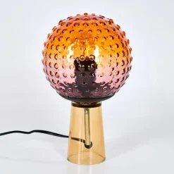 hofstein Maiorca Lampe à poser Orange, Noir, 1 lumière