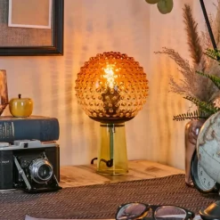 hofstein Maiorca Lampe à poser Vert, Noir, 1 lumière