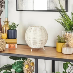 Style Boho-Chic-hofstein Malpica Lampe à poser Beige, 1 lumière