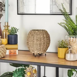 Style Boho-Chic-hofstein Malpica Lampe à poser Beige, 1 lumière