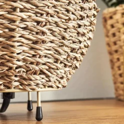 Style Boho-Chic-hofstein Malpica Lampe à poser Beige, 1 lumière