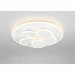 Luminaires Trio Mandala Plafonnier LED Blanc, 1 lumière, Télécommandes* Éclairage Led