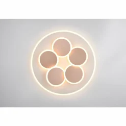 Luminaires Trio Mandala Plafonnier LED Gris, 1 lumière, Télécommandes* Éclairage Led