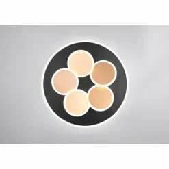 Lampes Dorées-Luminaires Trio Mandala Plafonnier LED Noir doré, 1 lumière, Télécommandes