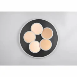 Lampes Dorées-Luminaires Trio Mandala Plafonnier LED Noir doré, 1 lumière, Télécommandes