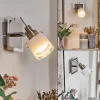 hofstein Maren Applique murale, Spot mural LED Chrome, Nickel mat, 1 lumière