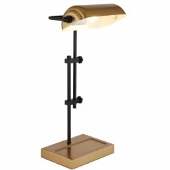 Lampes Dorées-Luminaires Globo Lighting Marid Lampe à poser Or, Noir, 1 lumière