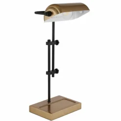 Lampes Dorées-Luminaires Globo Lighting Marid Lampe à poser Or, Noir, 1 lumière