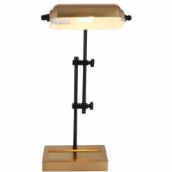 Lampes Dorées-Luminaires Globo Lighting Marid Lampe à poser Or, Noir, 1 lumière