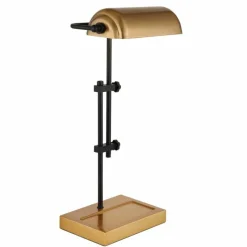 Lampes Dorées-Luminaires Globo Lighting Marid Lampe à poser Or, Noir, 1 lumière