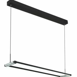 Luminaires Globo Lighting Mariella Suspension LED Noir, 1 lumière, Télécommandes* Éclairage Led