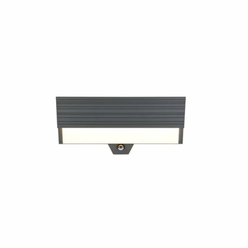 Luminaires Trio MARIZA Applique murale LED Anthracite, 1 lumière, Détecteur de mouvement