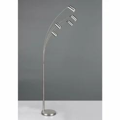 Luminaires Trio Marley Lampadaire Nickel mat, 5 lumières* Lampadaires Et Lampes Sur Pied